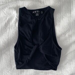 Motel Rocks Crop Top In Black